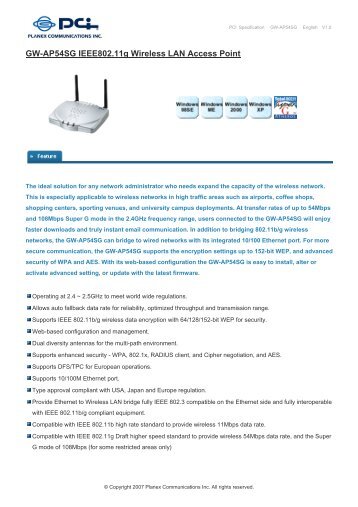 Driver: Planex GW-NS54G Planex GW-NS54G Driver Download